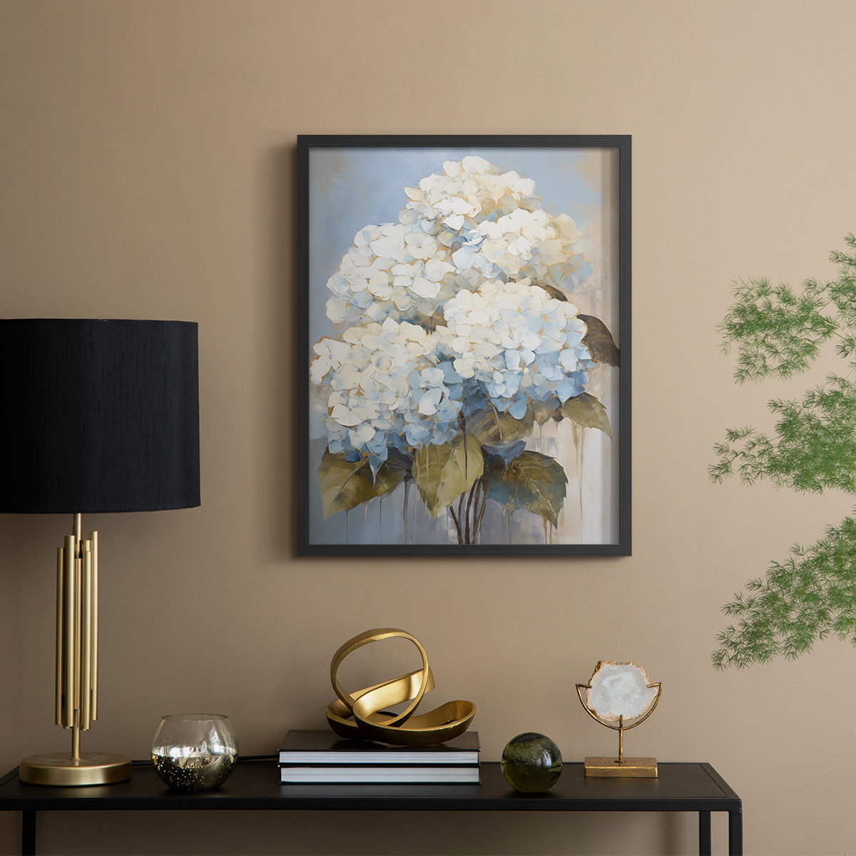 Winston Porter FLORAL Series CXXVII -Premium Framed Print -Ready
